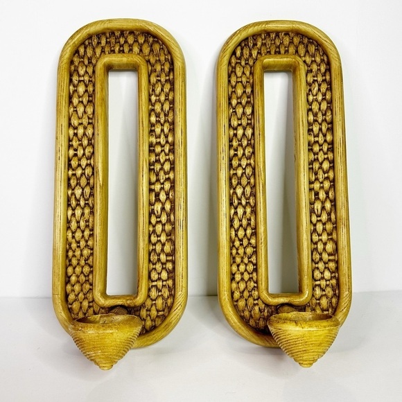Vintage HOMCO Wall Sconces 70s Era